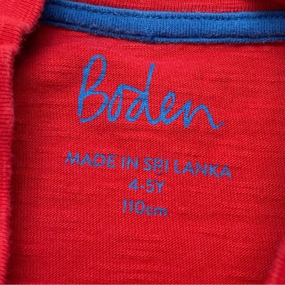 Boden Red Tee (4-5) - Picture 3 of 4